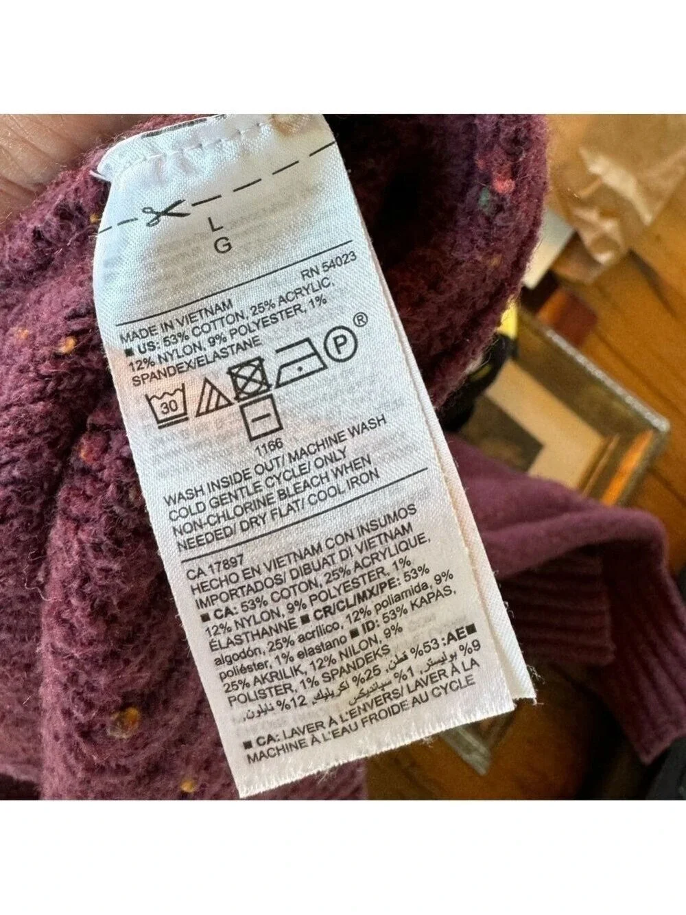 Old Navy Purple Long Sleeve Sweater Size Large